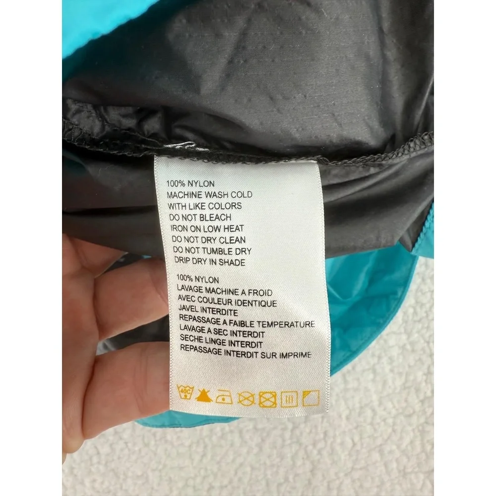 Cannondale Teal Black Full Zip Reflective‎ Accents Rear Pocket Jacket Medium